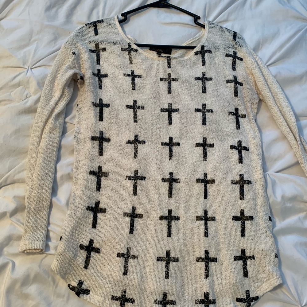 Cross front tunic